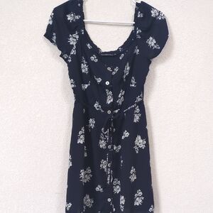 Abercrombie & Fitch Navy Floral Mini Dress